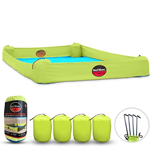 Surf Sheet بطانية شاطئية مضادة للرمال كبيرة الحجم للرحلات الخارجية