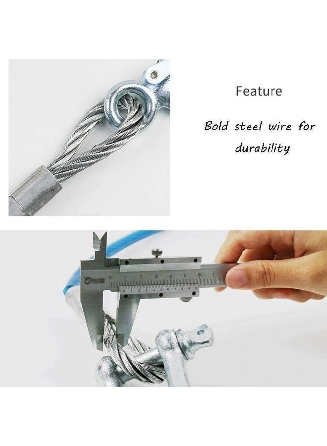 Steel Wire Tow Cable 7 Ton, 4 Meter × 12 mm with Safety Hooks, Heavy-Duty Emergency Towing Cable for Compatible Vehicles - Image 3