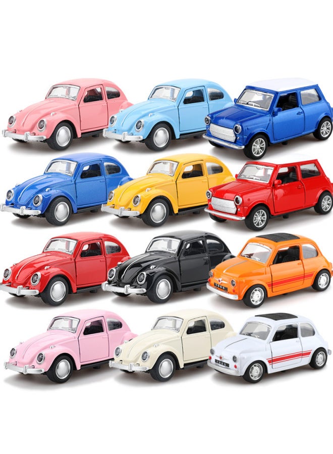 [bag] 1:36 Alloy Car Simulation Car Model Boy Children's Toy Car Gift Ornaments-Color:(bubble Bag) 1: 36 Ferrari Red  - Image 5