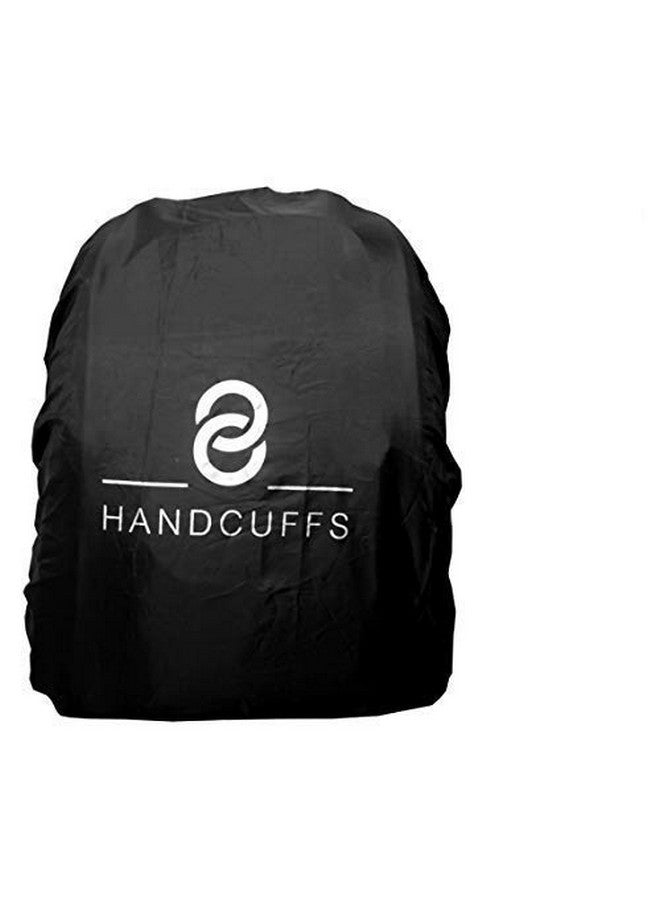 Handcuffs غطاء ظهر مقاوم للماء مع أصفاد - غطاء حقيبة مقاوم للغبار والأوساخ مع ملاءمة مرنة وحزام مشبك، مثالي للسفر، التنزه، التخييم والاستخدام الخارجي - Image 1