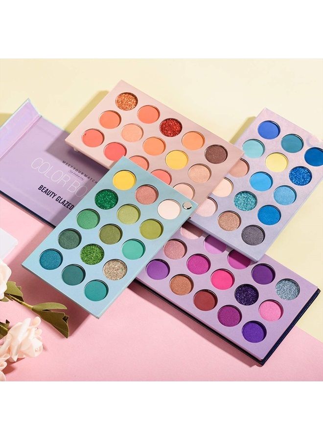 MYUANGO Color Board Eyeshadow Palette [Valentine`s Day Gift], Highly Pigmented 60 Shades Matte Shimmer Glitter Makeup Palette, Waterproof Blendable Eye Shadow, Cruelty- Free Makeup Pallet, Full Face Eye Make - Image 5