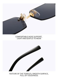 Gasin New Rimless Fashion Trend Sunglasses Personalized Sunglasses UV Protection Unisex  - Image 4