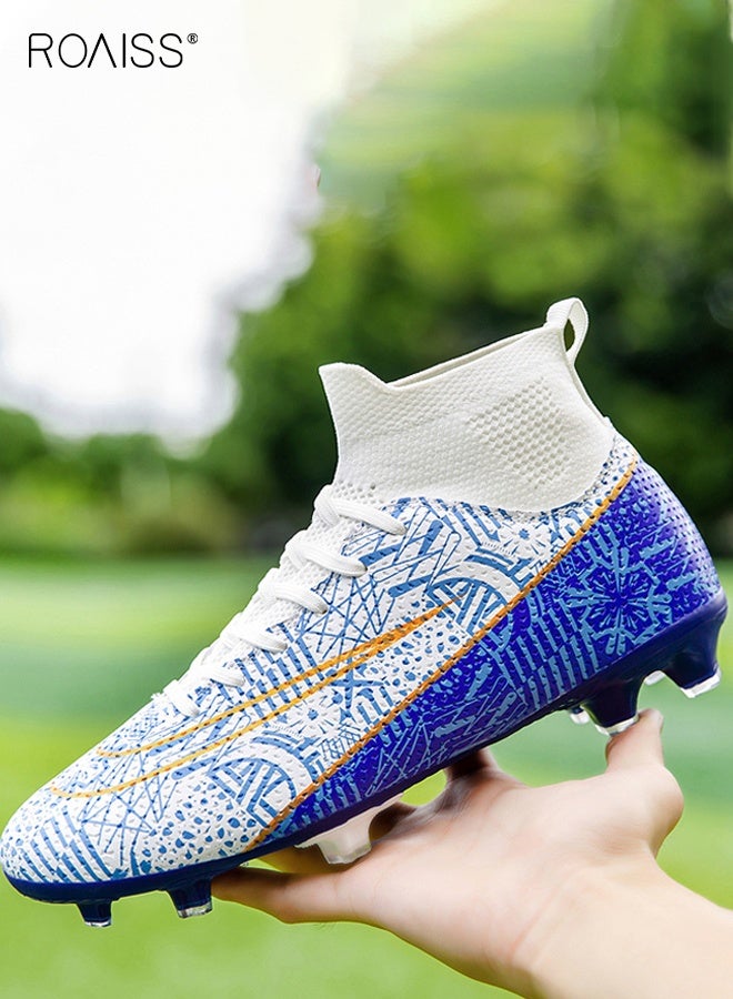 roaiss Boys Track and Field Shoes, Lightweight Spikes Sneakers, Lace-up Track Race Jumping Sneakers, Professional Running Nail Spikes Shoes - Image 1