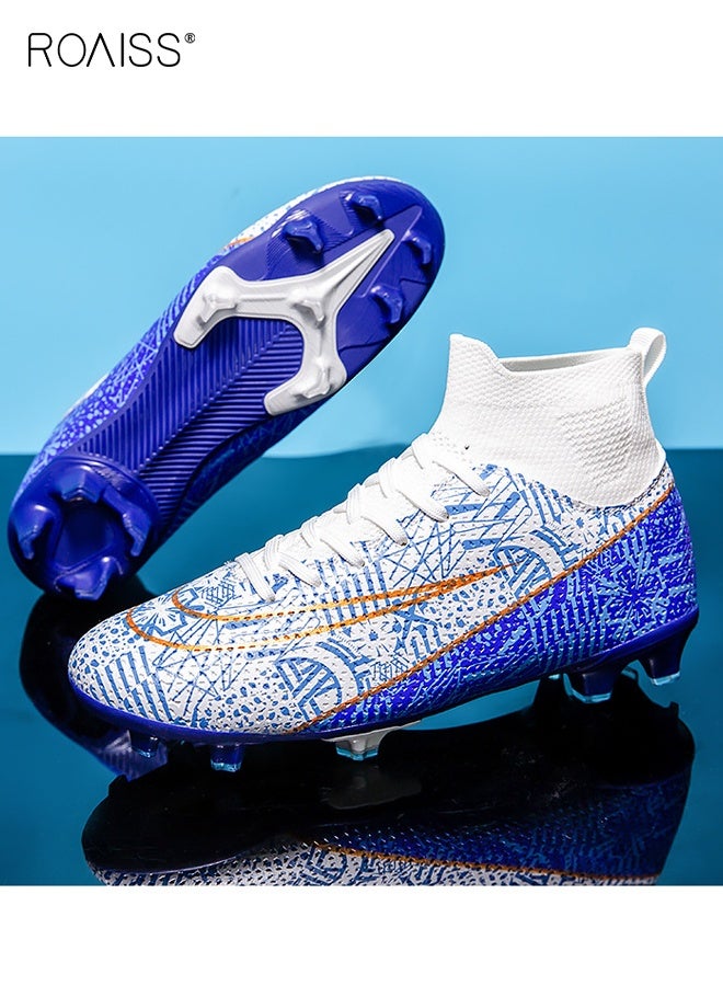 roaiss Boys Track and Field Shoes, Lightweight Spikes Sneakers, Lace-up Track Race Jumping Sneakers, Professional Running Nail Spikes Shoes - Image 2