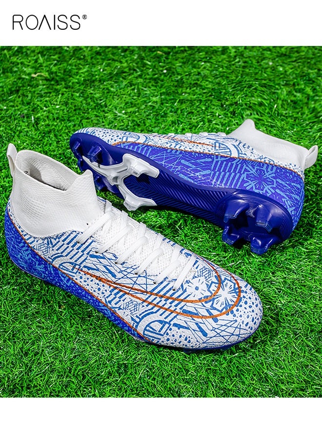roaiss Boys Track and Field Shoes, Lightweight Spikes Sneakers, Lace-up Track Race Jumping Sneakers, Professional Running Nail Spikes Shoes - Image 3