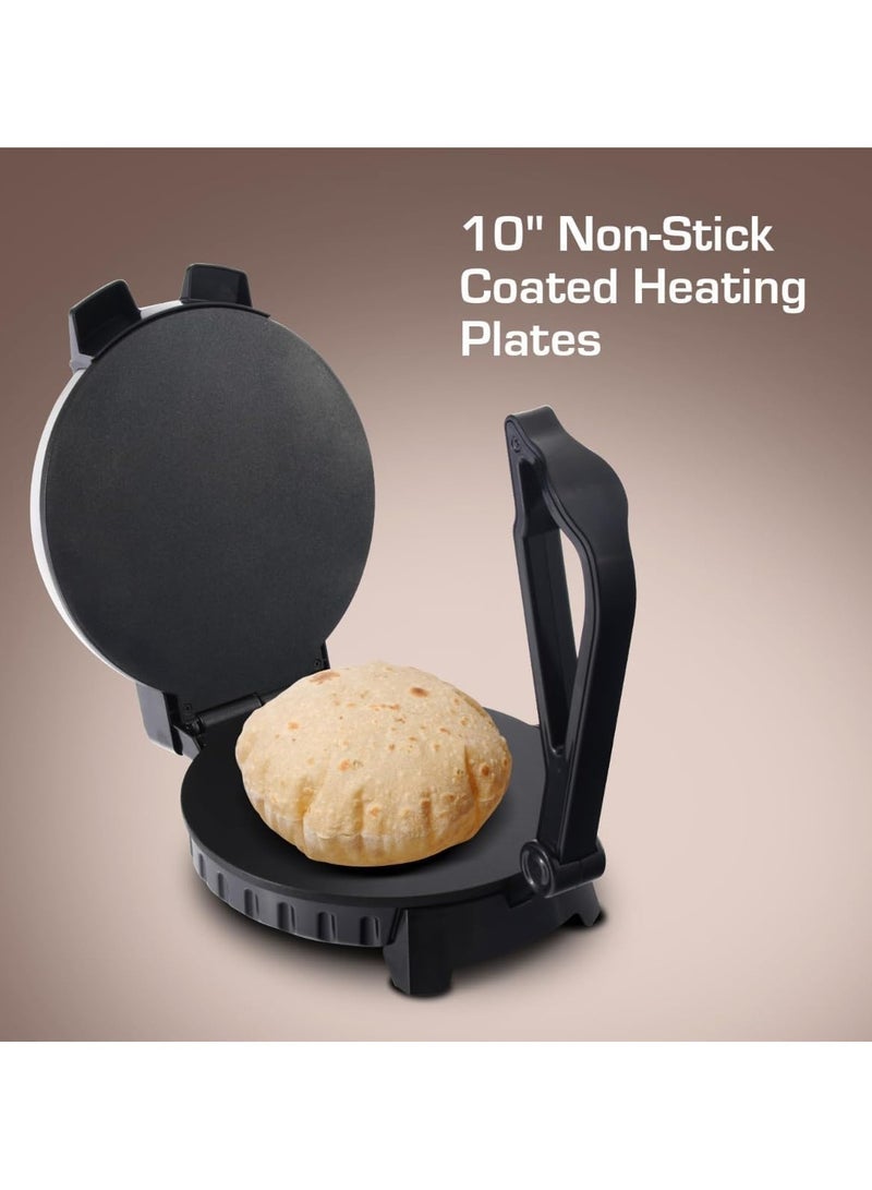 TIGER Tortilla Press - Pre-Seasoned Tortilla Maker, Tortilla & Chapati Maker, Dough Press for Flour Tortillas, Roti, Chapati - Aluminum Alloy Pataconera for Arepas, Quesadillas, Chapatis, Arabic Breads - Image 3