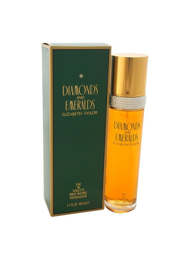 ELIZABETH TAYLOR Diamonds & Emeralds Eau de Toilette Splash, 3.4 Ounce - Image 1