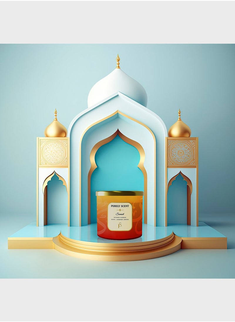 PURELY SCENT Sunset 100% Soy Wax Candle 410 Grams  - Image 3