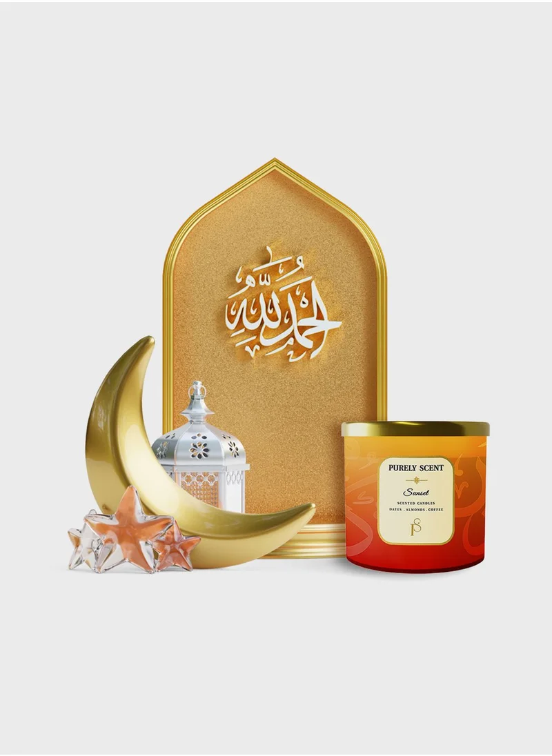 PURELY SCENT Sunset 100% Soy Wax Candle 410 Grams