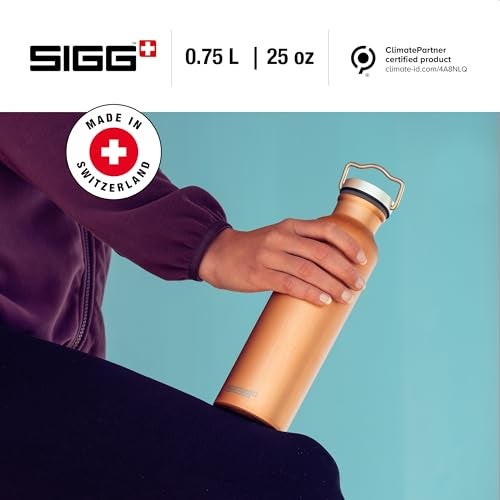 Sigg - Metal Water Bottle - Original - Made in Switzerland - Lightweight - BPA-Free - Carbonated Drinks - 25 Oz - Image 3