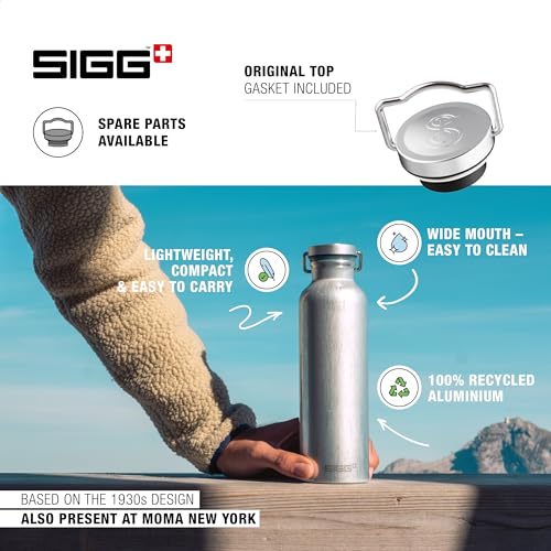 Sigg - Metal Water Bottle - Original - Made in Switzerland - Lightweight - BPA-Free - Carbonated Drinks - 25 Oz - Image 5