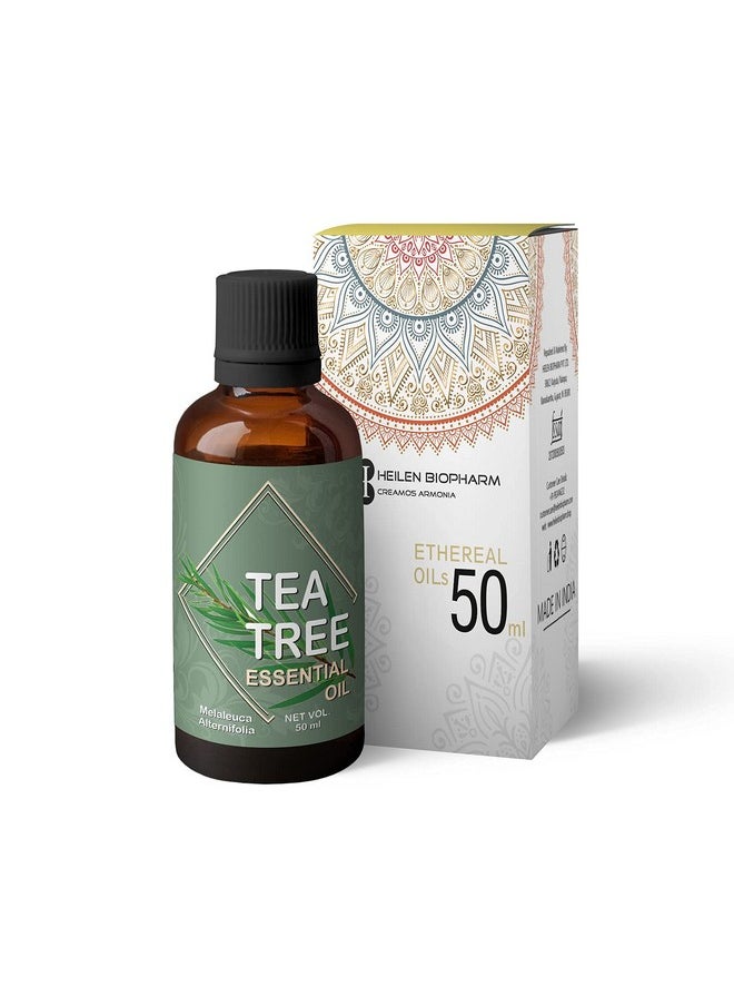هيلين بيوفارم - زيت شجرة الشاي العطري - زجاجة 50 مل، عبوة واحدة، لبشرة وشعر صحيين (Melaleuca Alternifolia) - Image 1