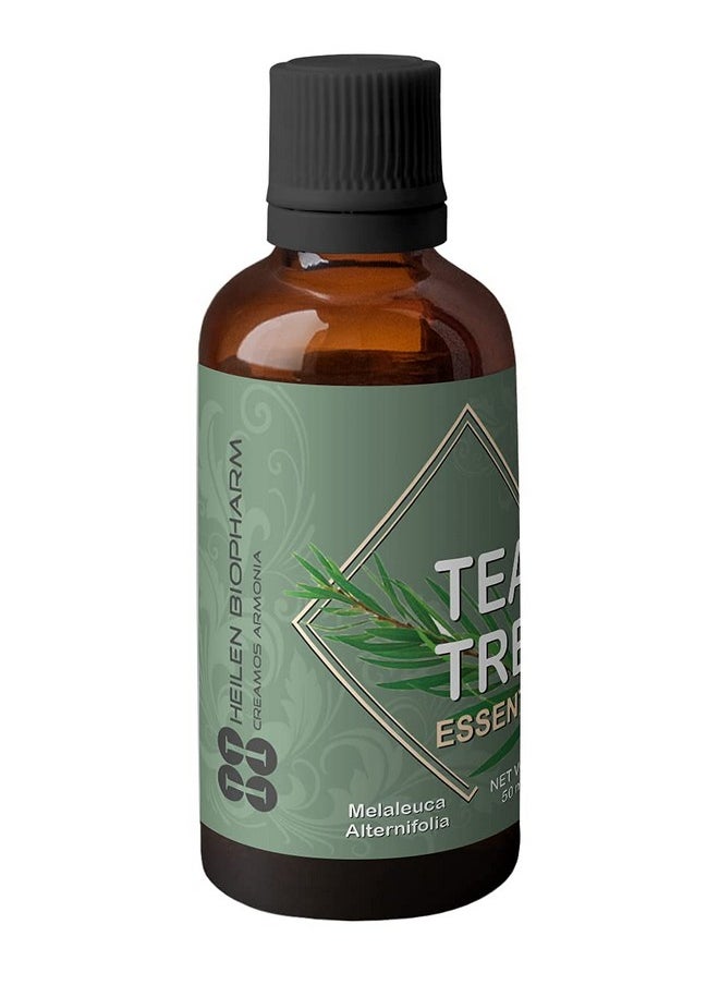 هيلين بيوفارم - زيت شجرة الشاي العطري - زجاجة 50 مل، عبوة واحدة، لبشرة وشعر صحيين (Melaleuca Alternifolia) - Image 1