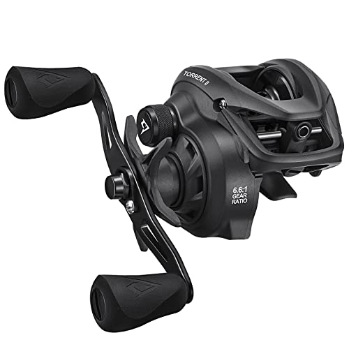 Piscifun Torrent II Baitcaster Fishing Reel, 20LB Max Drag Baitcasting Reel with Magnet Braking System, 6+1 Stainless Steel Bearings, 6.6:1 Gear Ratio Low Profile Casting Reel, Right Hand Retrieve - Image 1