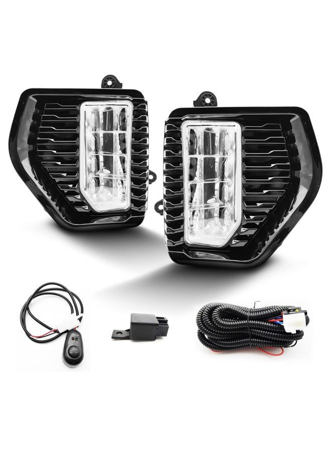 Shocklight LED Fog Lights fit for 2019 2020 2021 2022 GMC Sierra 1500, A Pair of Front Bumper Driving Lamps with Wiring Harness & Power Switch Set L&R Side - Image 2