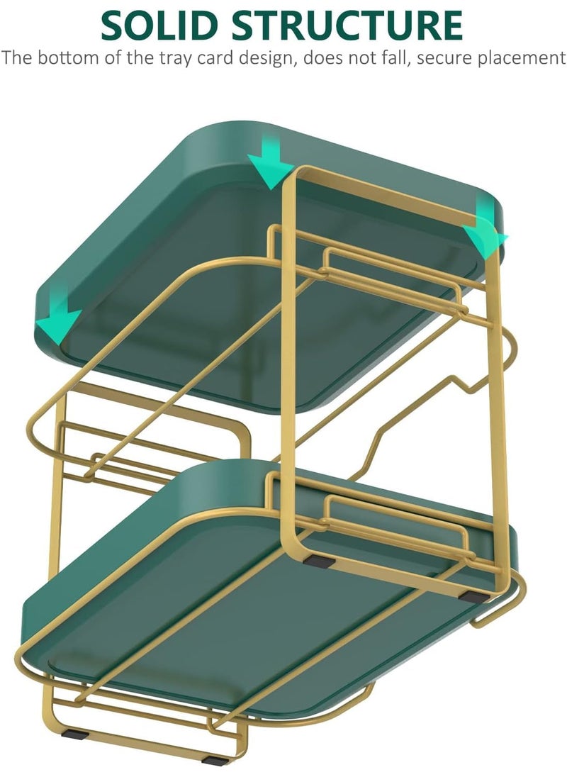 Kitwe Kitwe Cup Storage Rack Double Layer Tea Cup Tray Storage Coffee Glass Mug Desktop Drain Storage Rack Organizer Kitchen 2  - Image 3