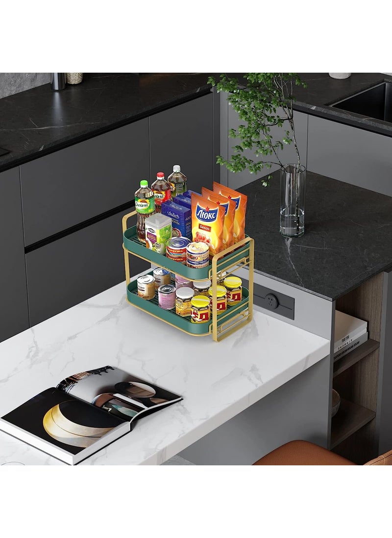Kitwe Kitwe Cup Storage Rack Double Layer Tea Cup Tray Storage Coffee Glass Mug Desktop Drain Storage Rack Organizer Kitchen 2  - Image 4