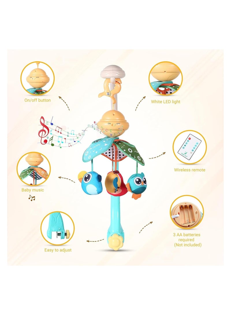 Arabayt Nursery Baby Mobile Toys,Baby Mobile for Bassinet Baby Crib Toys Hanging Musical Nursery mobiles,Crib Mobile for Baby and Musical Remote for Crib Baby - Image 5
