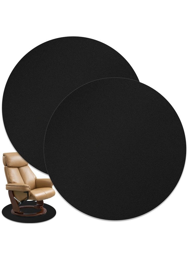 Rainmae 2PCS New Recliner Pads for Hardwood Floors, Non-Slip Diatom Mud Under Recliner Swivel Chairs Floor Protectors, Round Furniture Mats to Keep Furniture from Scratches, Furniture Gripper Pad  - Image 1