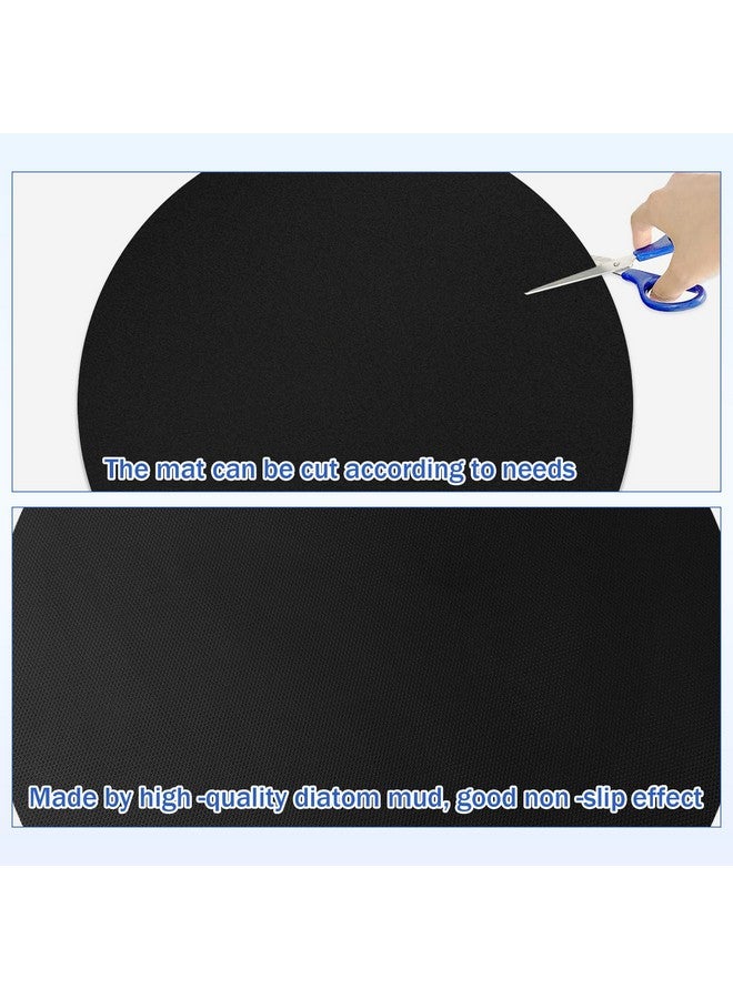 Rainmae 2PCS New Recliner Pads for Hardwood Floors, Non-Slip Diatom Mud Under Recliner Swivel Chairs Floor Protectors, Round Furniture Mats to Keep Furniture from Scratches, Furniture Gripper Pad  - Image 3