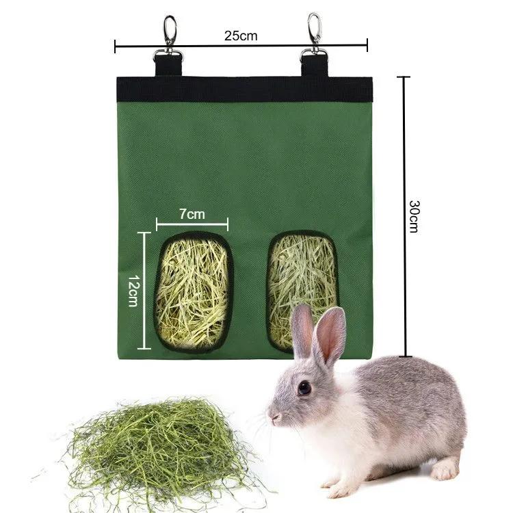 Pet hay bag rabbit hamster small pet hanging feeding bag Totoro guinea pig feeding bag - Image 1