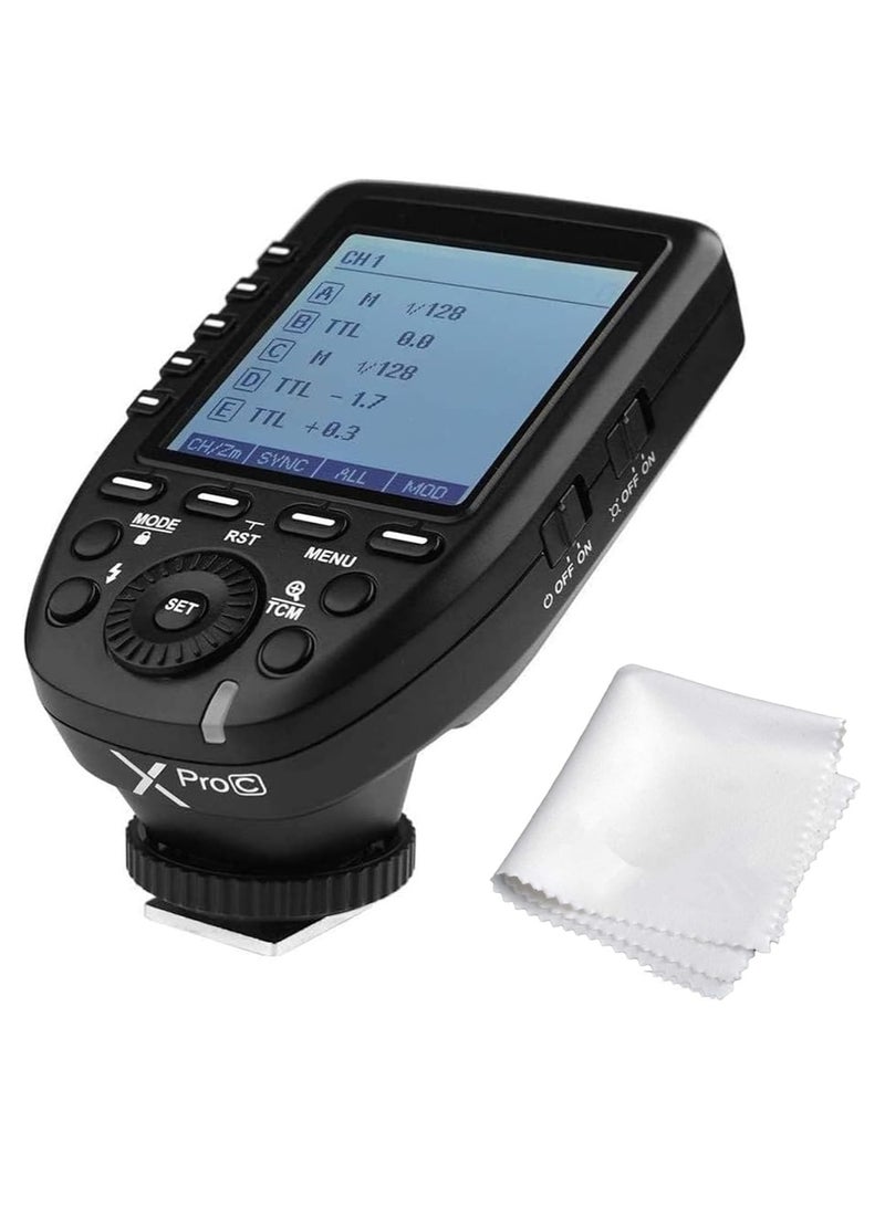 Godox XProII XProII-C XProIIC TTL 2.4G Wireless Flash Trigger for Canon Cameras, HSS 1/8000s, GodoxPhoto APP Control, New Hotshoe Locking, Modeling Light, Zoom Setting Control (XPro Xpro-C Version 2) - Image 1