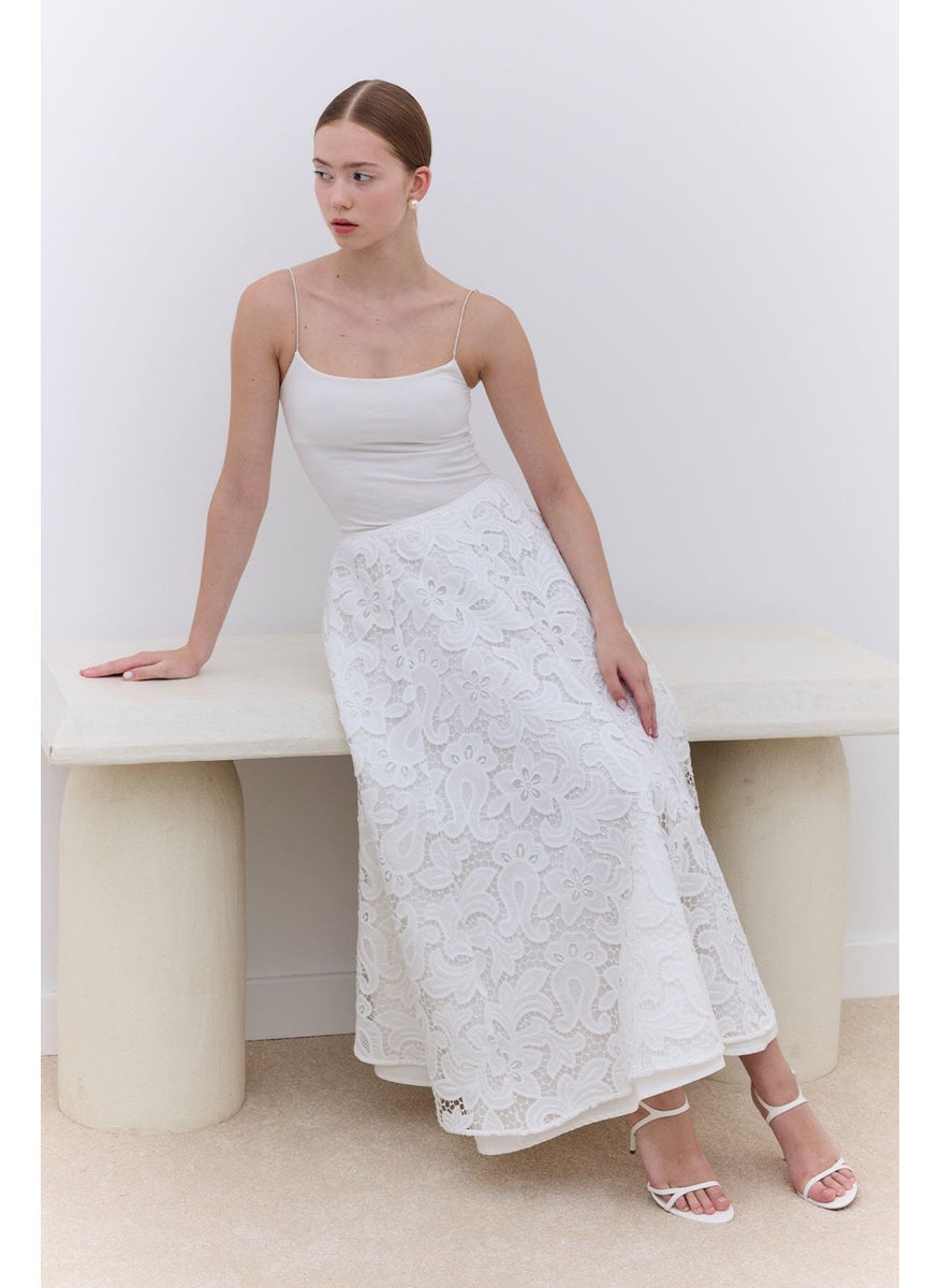 Manuka Limited Edition Lace Skirt Ecru  - Image 1