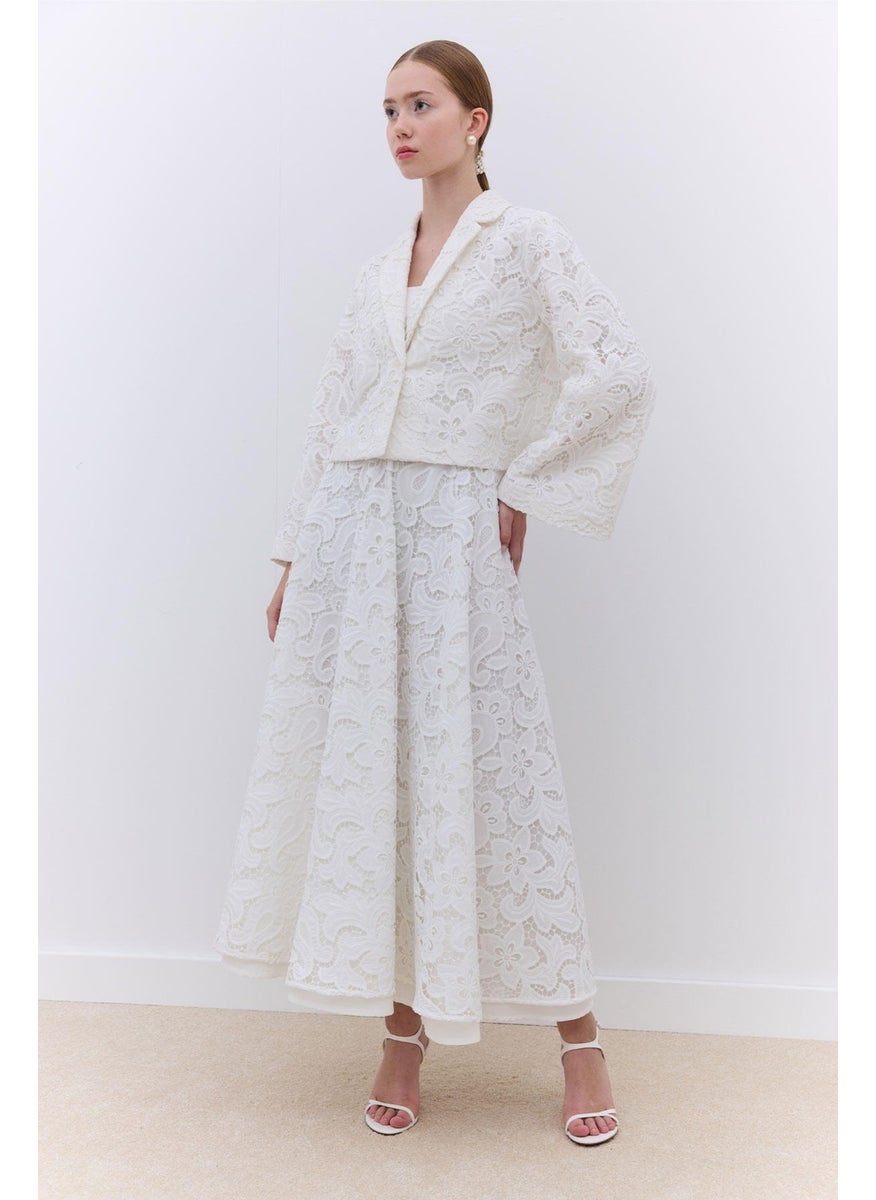Manuka Limited Edition Lace Skirt Ecru  - Image 2