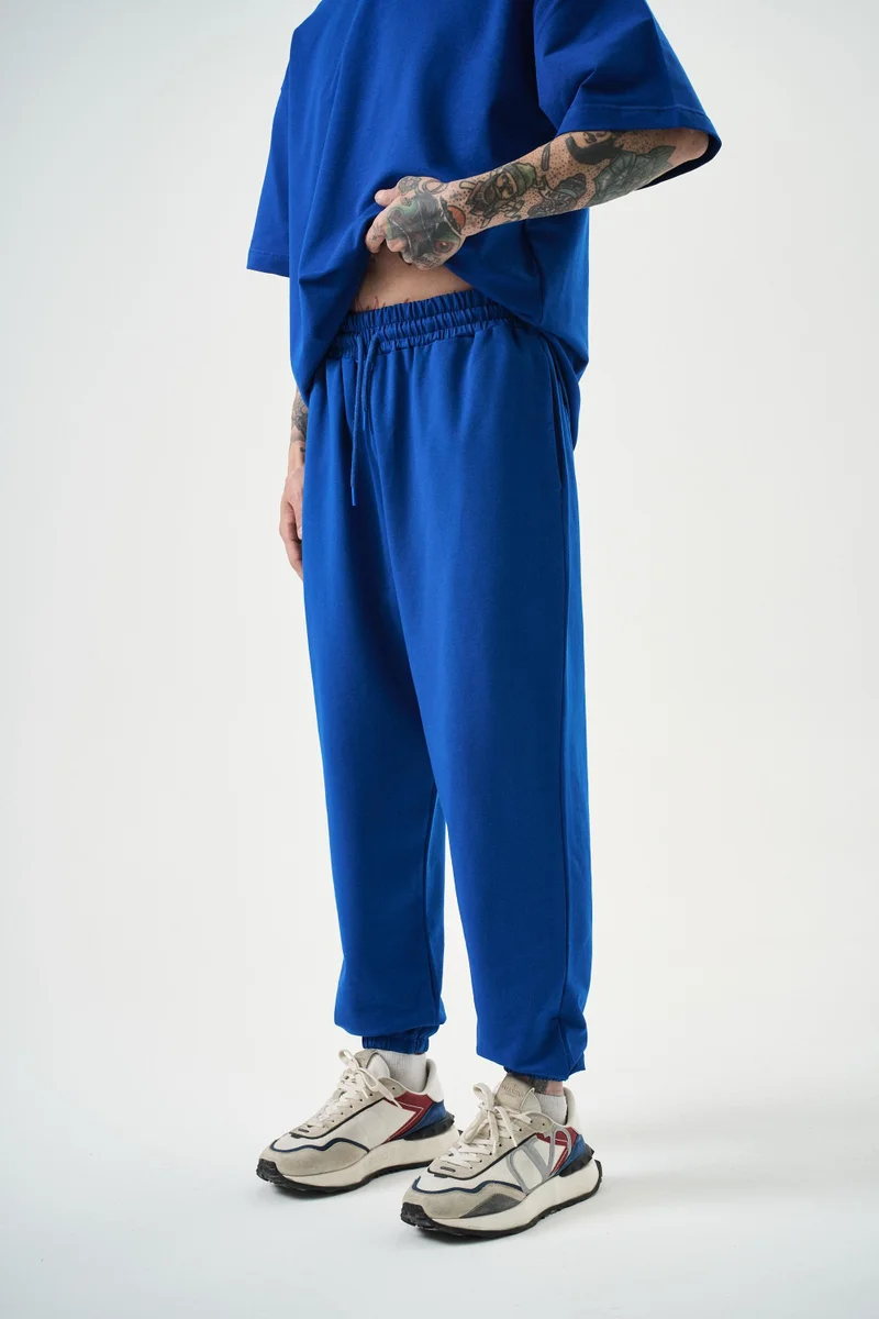 RESPIRE Men's Basic Jogger Sweatpants, Royal Blue (Saks)