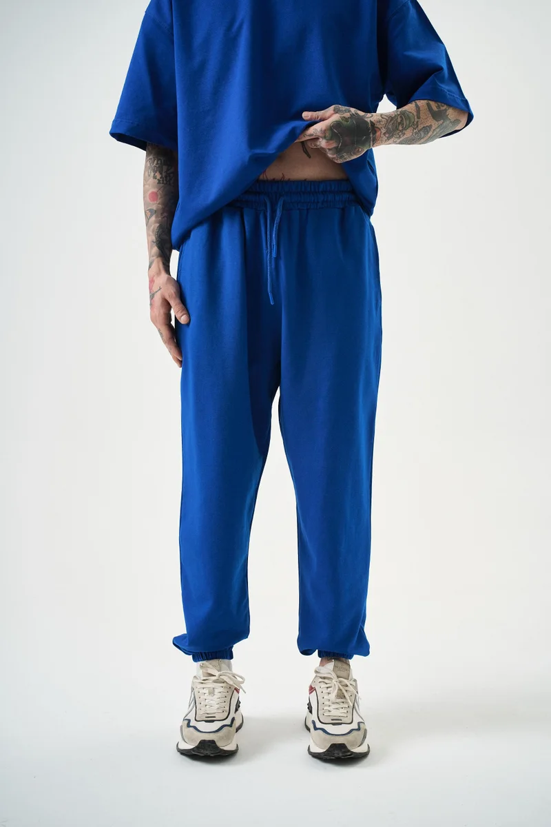 RESPIRE Men's Basic Jogger Sweatpants, Royal Blue (Saks)