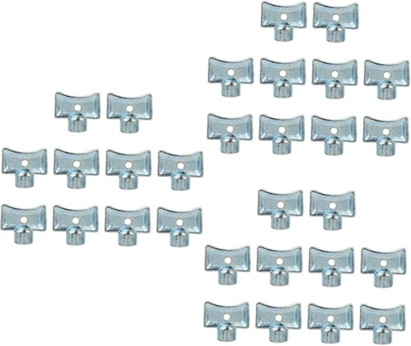 3 مجموعات من مفتاح تفريغ مشعاع سبيكة الزنك لصمام السخان 10 قطع لكل منها - Image 2