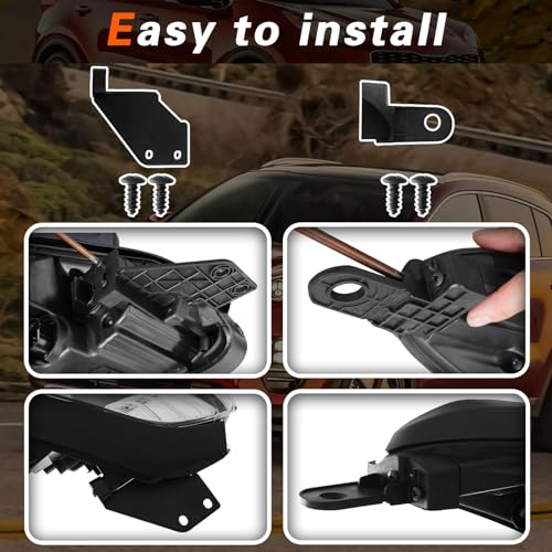 TODO Headlight Assembly Compatible with 2017-2021 Kia Sportage, Halogen Daytime Running Lamp Left Driver Side - Image 4
