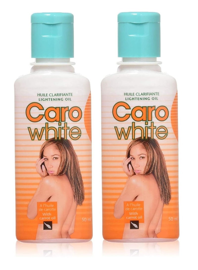 مجموعة من حبتين زيت تفتيح بزيت الجزر - 2*50 مل