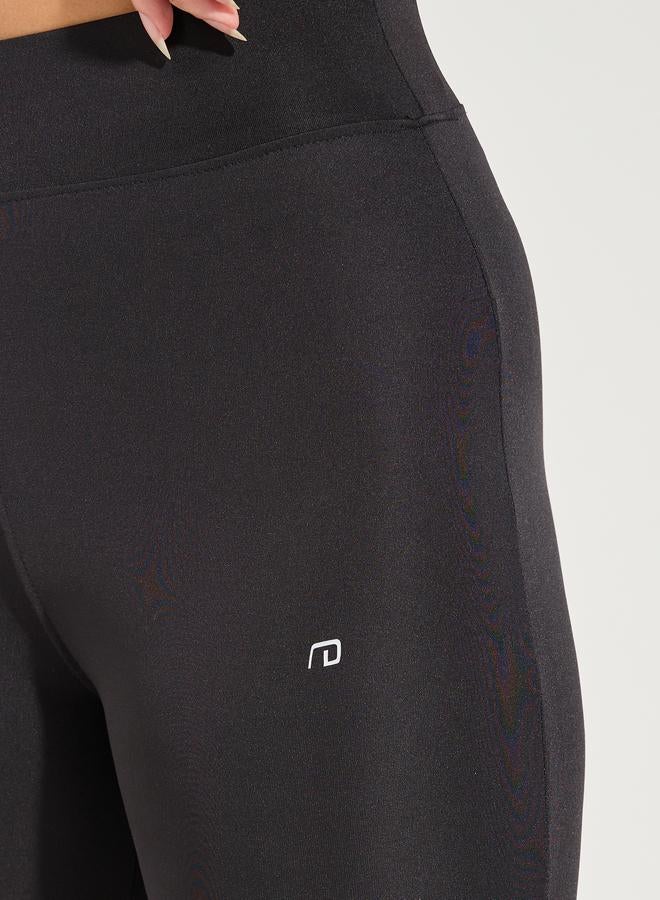 ستايلي اكتيف ليقنز بخصر عريض وطبعة شعار - Image 4