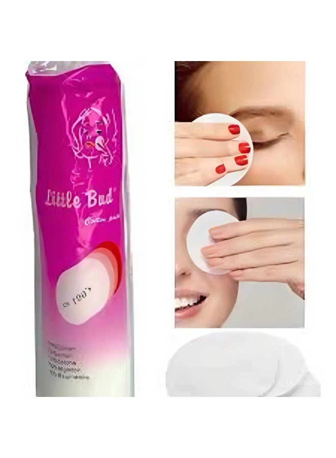 قطن إزالة المكياج الدائري متعدد الطبقات للاستخدام اليومي – مناسب لجميع أنواع البشرة وناعم جدًا على البشرة لتنظيف فعال ومريح – عبوة تحتوي على 100 قطعة - Image 4