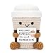A AIFAMY Funny Positive Coffee Emotional Crochet Doll Cute Crochet Potato Partner Toy with Positive Card Cheer Up Funny Gag Gifts for Best Friend Birthday Women Teacher FallCoffee - Image 3
