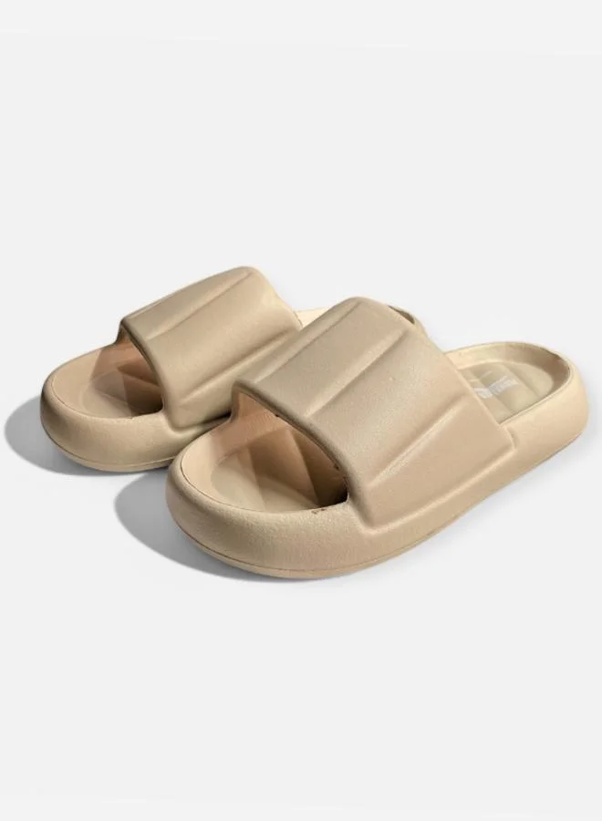 Take Two Plain Open Toe Slip-On Slides By Pedcare