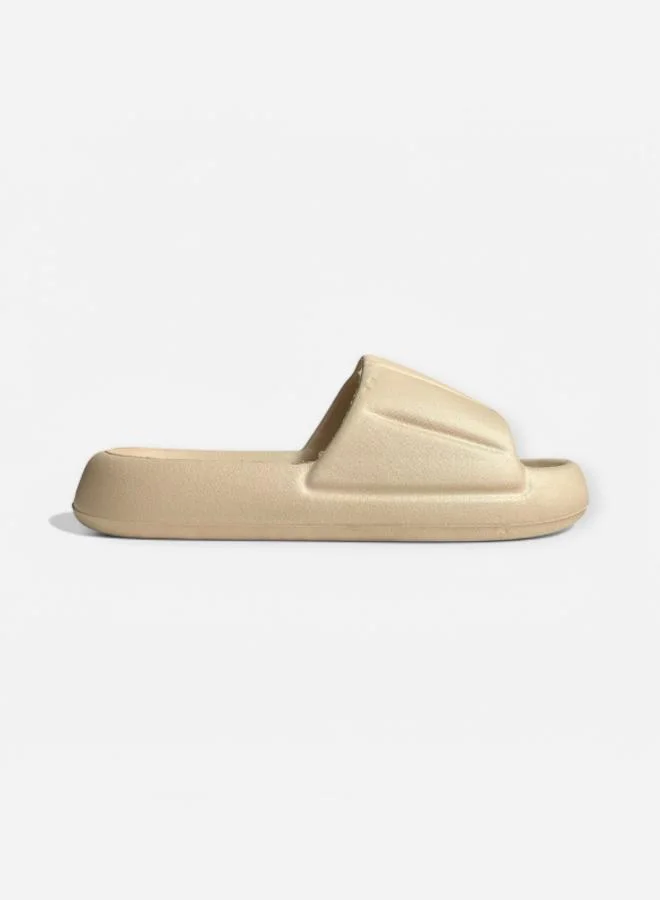 Take Two Plain Open Toe Slip-On Slides By Pedcare