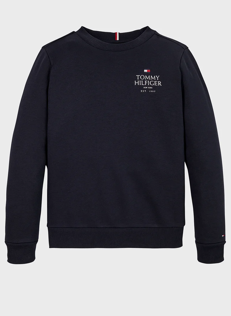 TOMMY HILFIGER Kids Logo Sweatshirt