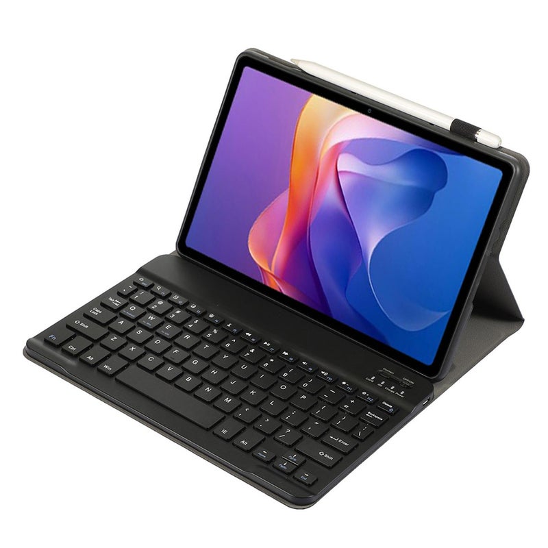 إيروريكس جراب جلدي رفيع للغاية قابل للفصل ولوحة مفاتيح بلوتوث لجهاز Xiaomi Redmi Pad 2 2025 A0N15 اللوحي (أسود) - Image 3