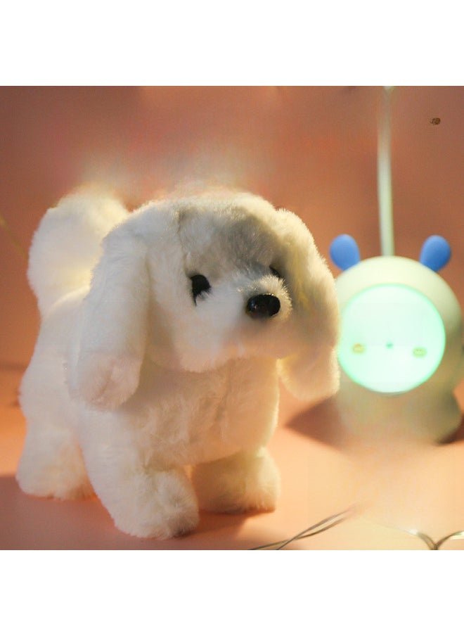 Generic Simulation Electric Dog Plush Electric Puppy Will Walk Will Nod Will Shake The Tail Children's Toy Dog Wholesale-Color:Random Tie Knot: Little Husky-Specifications:Rechargeable Battery + Charger + Traction Rope + Bell  - Image 2