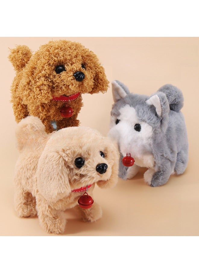 Generic Simulation Electric Dog Plush Electric Puppy Will Walk Will Nod Will Shake The Tail Children's Toy Dog Wholesale-Color:Random Tie Knot: Little Husky-Specifications:Rechargeable Battery + Charger + Traction Rope + Bell  - Image 4