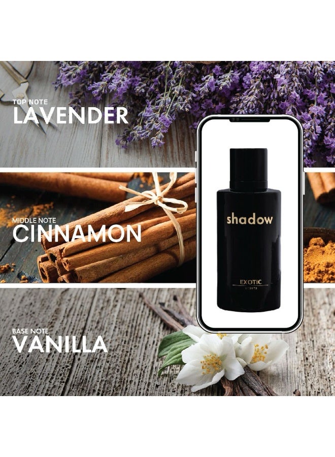 Exotic Scents Exotic Scents Shadow Eau de Parfume All-Time Fragrance, Long Lasting  - Image 4