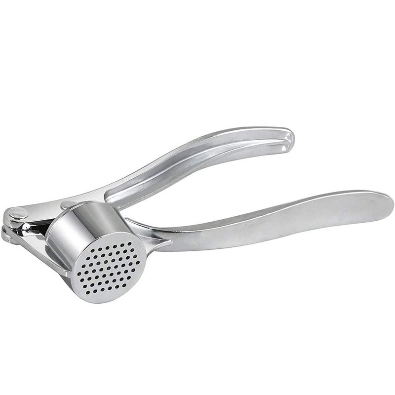 Manual Garlic Press 5 in 1 Multifunction Garlic Mincer Portable Garlic Crusher for Nuts Seeds Bottle Opener Zinc Alloy RustProof Tool for Home Kitchen  - Image 1
