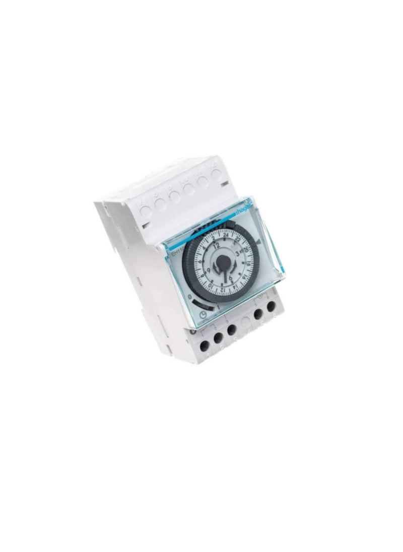 Hager - Hager Mechanical Timer 24 Hours Daily Programmable Din Rail Timer Switch EH110 230V 16A - France - Image 1