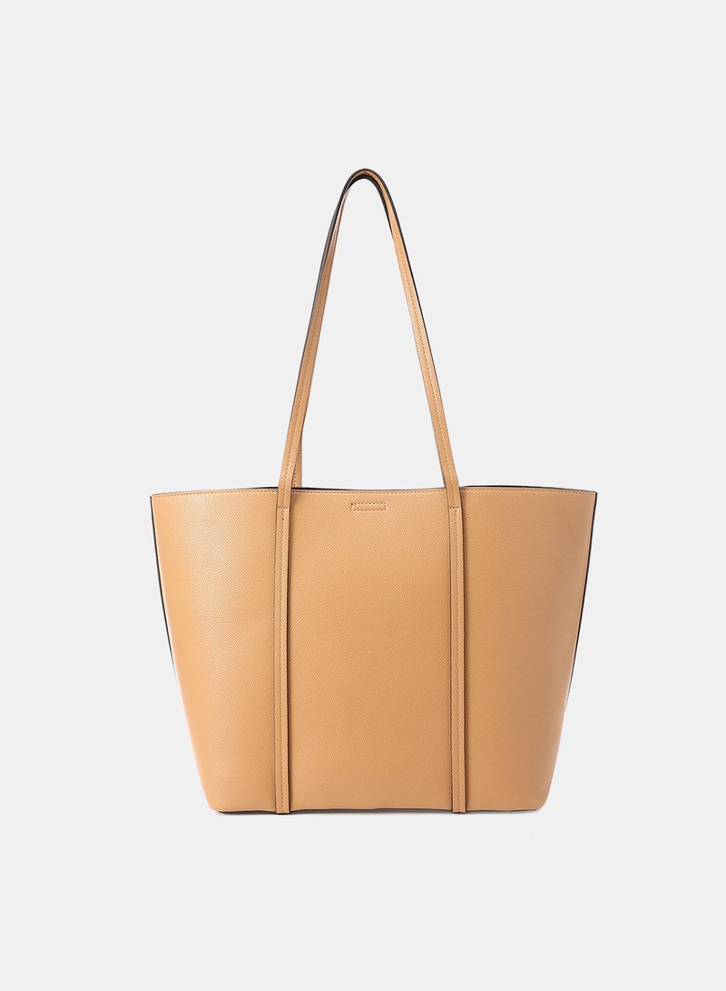 Dejavu Elegant Shoulder Bag-OYE-DJTX-002-Camel - Image 3