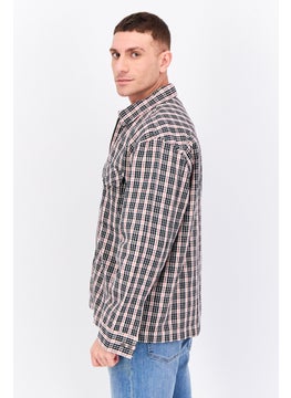 GANT Men Houndstooth Jacket Shirt, Black  - Image 2