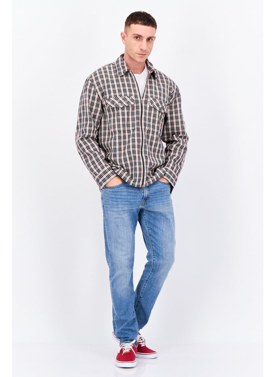 GANT Men Houndstooth Jacket Shirt, Black  - Image 3