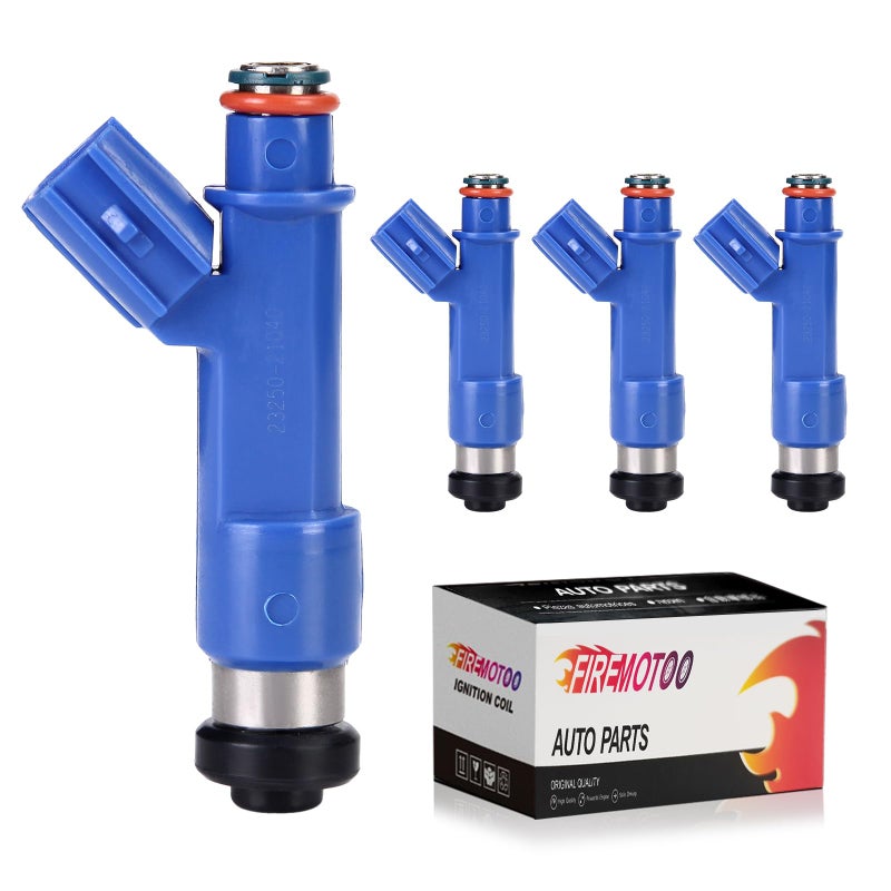 FIREMOTOO Fuel Injectors Set of 4 Compatible with Toyota Yaris 15L I4 2006 2007 2008 2009 2010 2011 2012 2013 2014 Replace 2325021040 2320921040 84212333 12 Holes - Image 2