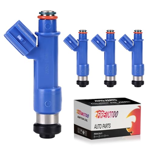 FIREMOTOO Fuel Injectors Set of 4 Compatible with Toyota Yaris 15L I4 2006 2007 2008 2009 2010 2011 2012 2013 2014 Replace 2325021040 2320921040 84212333 12 Holes - Image 1